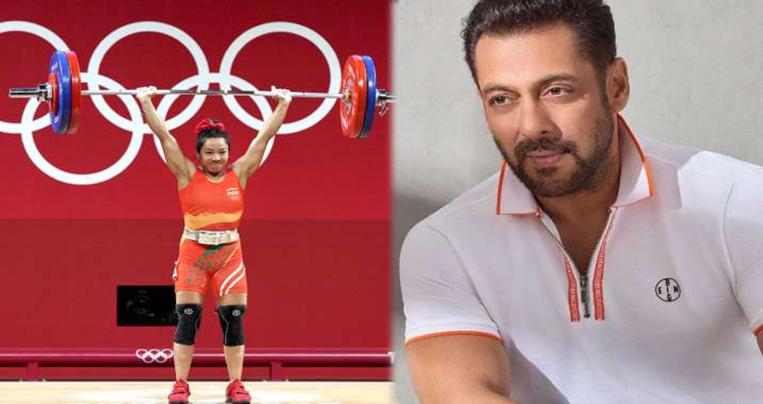 मीराबाई चानू से मुलाकात कर ट्रोल हुए Salman Khan, वजह है गले में लटका ये स्कार्फ मीराबाई चानू से मुलाकात कर ट्रोल हुए Salman Khan, वजह है गले में लटका ये स्कार्फ