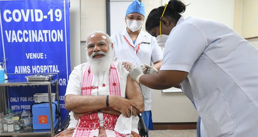 रिकार्ड टीकाकरण पर बोले PM मोदी- यह भारतीय विज्ञान की जीत रिकार्ड टीकाकरण पर बोले PM मोदी- यह भारतीय विज्ञान की जीत