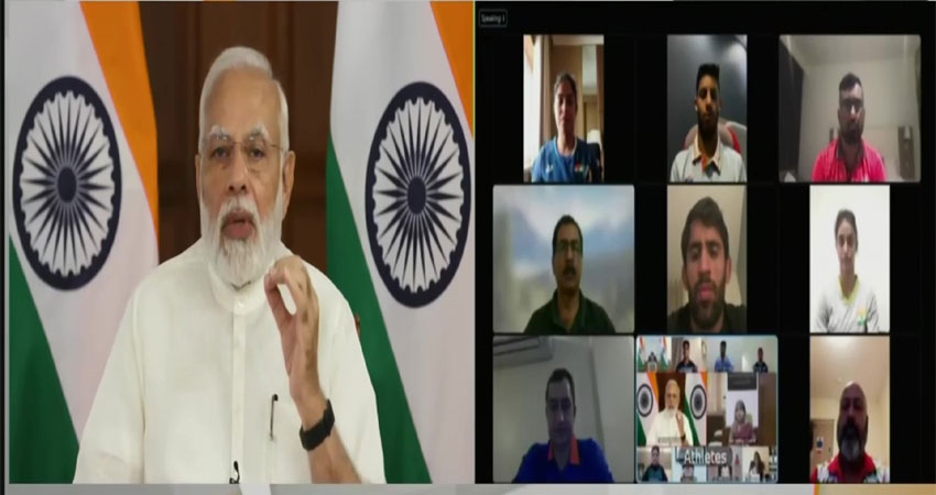 PM मोदी का खिलाड़ियों को मंत्र- जी भर के, पूरी ताकत से खेलिएगा, किया ये वादा PM मोदी का खिलाड़ियों को मंत्र- जी भर के, पूरी ताकत से खेलिएगा, किया ये वादा