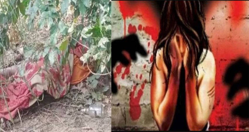 मथुरा के झाड़ियों में मिला महिला का अर्धनग्न शव, बलात्कार के बाद हत्या की आशंका मथुरा के झाड़ियों में मिला महिला का अर्धनग्न शव, बलात्कार के बाद हत्या की आशंका