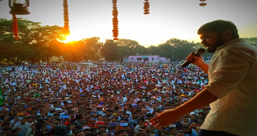 दुष्यंत कुमार की कविता से कन्हैया ने किया प्रचार का आगाज, नीतीश को बताया BJP की स्टेपनी दुष्यंत कुमार की कविता से कन्हैया ने किया प्रचार का आगाज, नीतीश को बताया BJP की स्टेपनी