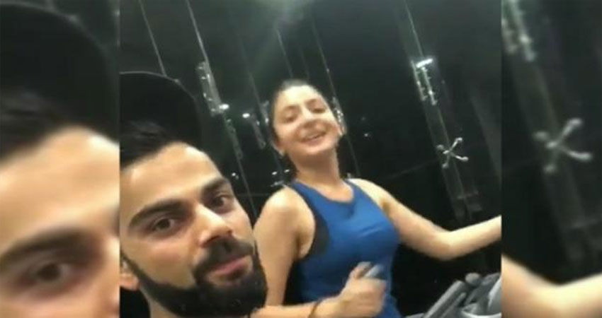 ''विरुष्का'' ने जिम में बहाया पसीना , VIDEO हुआ वायरल ''विरुष्का'' ने जिम में बहाया पसीना , VIDEO हुआ वायरल