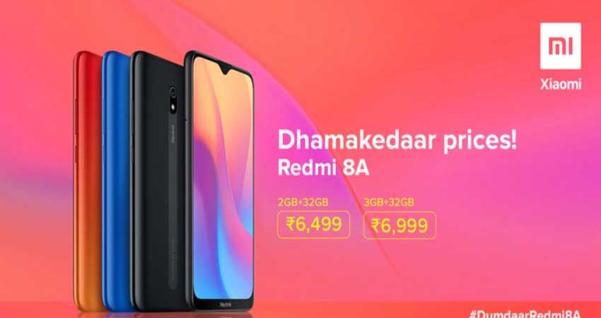 किफायती कीमत के साथ भारत में लॉन्च हुआ Redmi8A, जानिए फीचर्स किफायती कीमत के साथ भारत में लॉन्च हुआ Redmi8A, जानिए फीचर्स