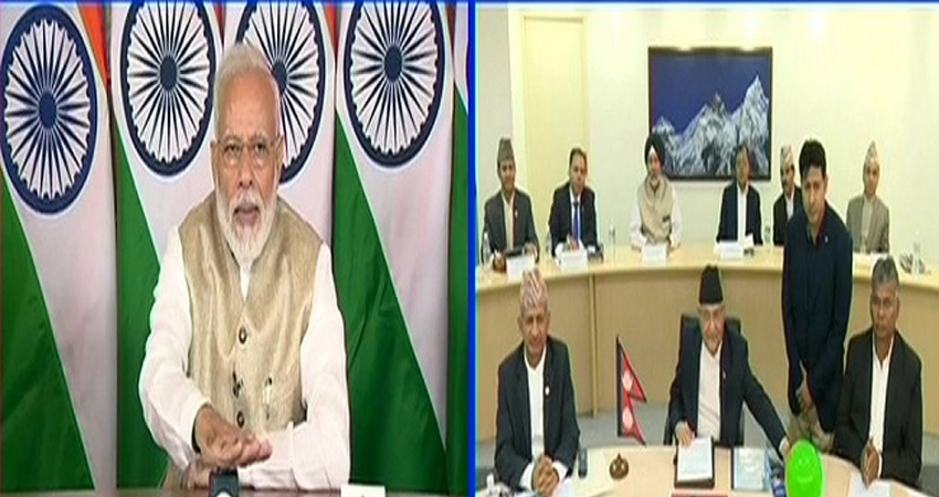 मोदी ने Video के जरिए किया भारत-नेपाल पाइपलाइन का उद्घाटन, नेपाल को कहा- धन्यवाद मोदी ने Video के जरिए किया भारत-नेपाल पाइपलाइन का उद्घाटन, नेपाल को कहा- धन्यवाद