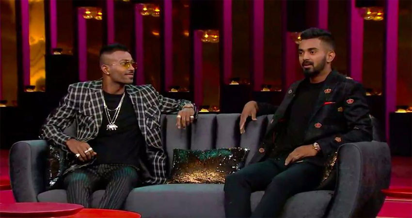 Koffee with Karan में टिप्पणी कर बुरे फंसे पांड्या- राहुल, लग सकता है दो वनडे का प्रतिबंध! Koffee with Karan में टिप्पणी कर बुरे फंसे पांड्या- राहुल, लग सकता है दो वनडे का प्रतिबंध!
