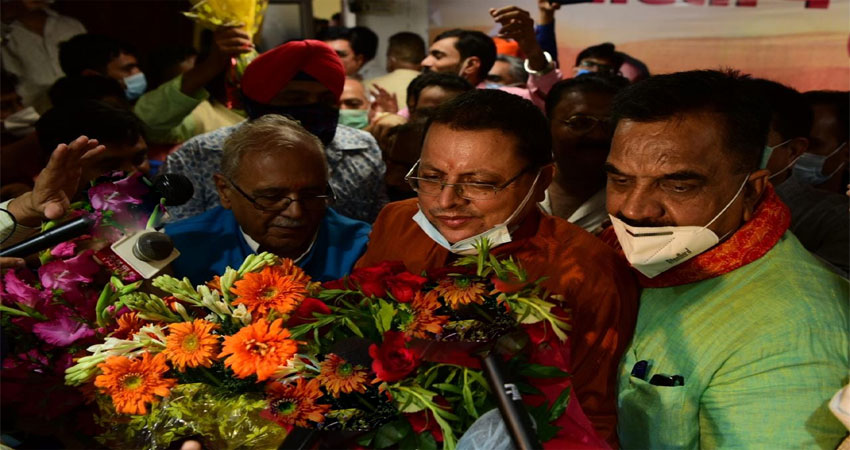 पुष्कर सिंह धामी होंगे उत्तराखंड के नए CM, विधायक दल का फैसला पुष्कर सिंह धामी होंगे उत्तराखंड के नए CM, विधायक दल का फैसला
