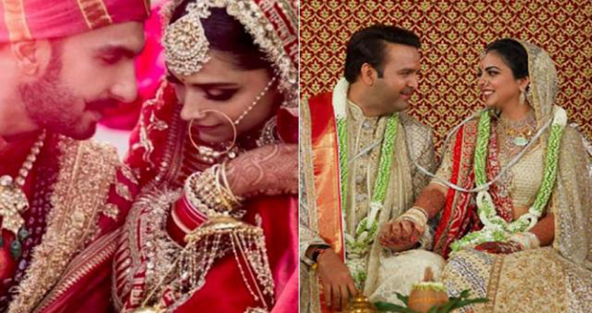 सफरनामा 2018: इस साल बॉलीवुड की इन 5 शादियों में पानी की तरह बहाया गया पैसा सफरनामा 2018: इस साल बॉलीवुड की इन 5 शादियों में पानी की तरह बहाया गया पैसा