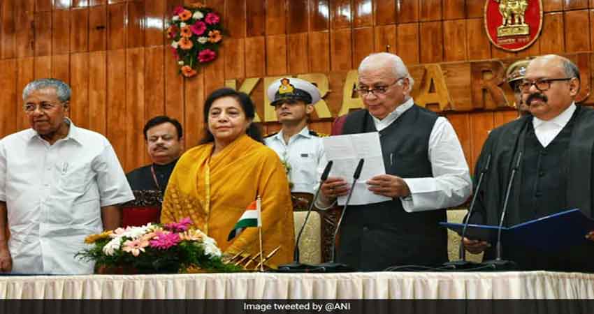 आरिफ मोहम्मद खान ने केरल के राज्यपाल के रूप में ली शपथ आरिफ मोहम्मद खान ने केरल के राज्यपाल के रूप में ली शपथ