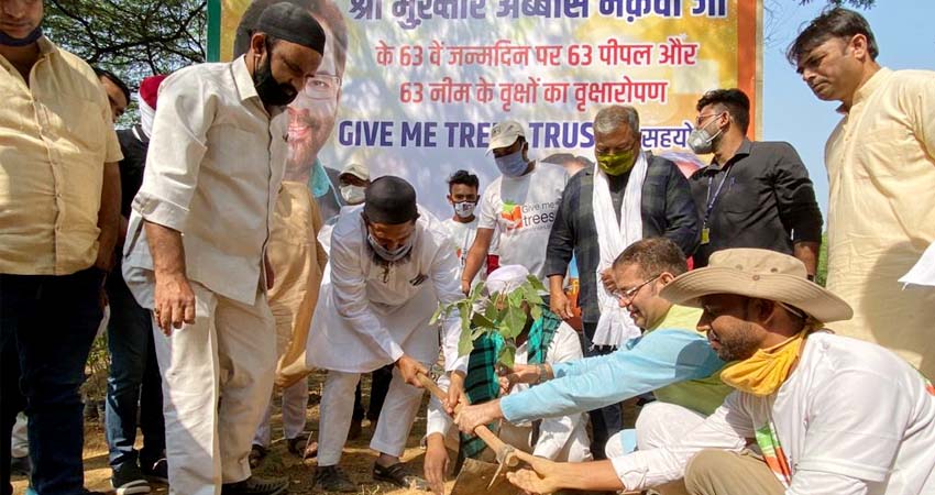एक अनोखे अंदाज में मनाया गया मंत्री नकवी का जन्मदिन, मुस्लिमों ने मंदिर में लगाए पौधे एक अनोखे अंदाज में मनाया गया मंत्री नकवी का जन्मदिन, मुस्लिमों ने मंदिर में लगाए पौधे