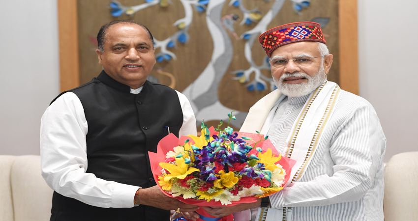 हिमाचल के मुख्यमंत्री ने की प्रधानमंत्री मोदी से मुलाकात, हिमाचल आने का दिया न्यौता हिमाचल के मुख्यमंत्री ने की प्रधानमंत्री मोदी से मुलाकात, हिमाचल आने का दिया न्यौता