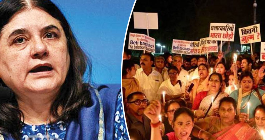 कठुआ-उन्नाव रेप कांड: जांच को बाधित करने वाले पुलिस वालों पर सख्त हुईं मेनका गांधी कठुआ-उन्नाव रेप कांड: जांच को बाधित करने वाले पुलिस वालों पर सख्त हुईं मेनका गांधी
