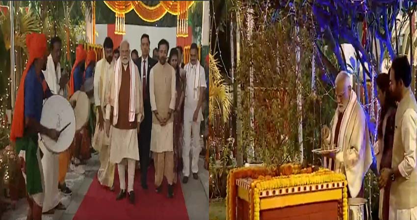 PM मोदी ने एक्टर चिरंजीवी संग मनाया पोंगल, ये हस्तियां भी हुईं शामिल